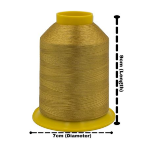 Embroidery Thread Cotton- Gold 4000m - Shade 1187 JT Threads