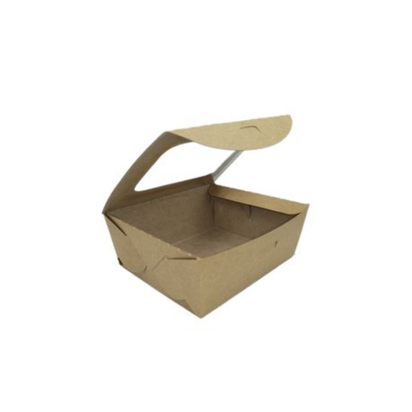 Kraft Paper Deli/Salad Containers - 600ml Eco Boxes -50 Pack