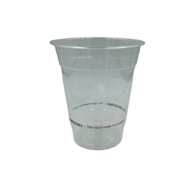 Healthy Life Clear Compostable Cup - 350ml - Pack of 50 - Image 2