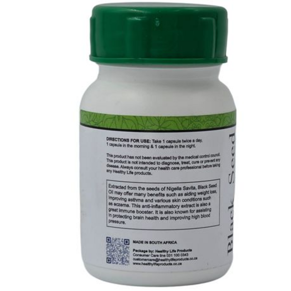 Healthy Life Black Seed Capsules 500mg - 60's x 4 - Image 5