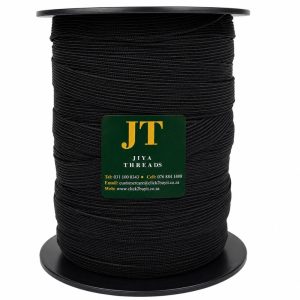 Black Elastic Roll 15mm x 100m - Durable and Flexible