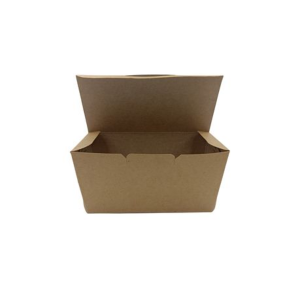 Kraft Taco Boxes - 16cm - Disposable Takeaway Food Containers - 25 Pack