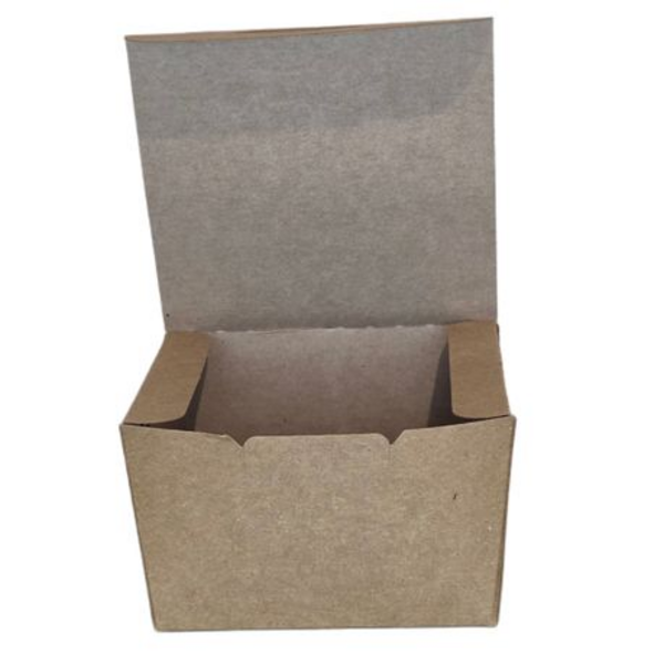 Kraft Burger Boxes - 600ml - Disposable Packaging - 100 Pack