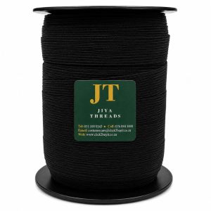 Black Elastic Roll 19mm x 75m - Durable and Flexible