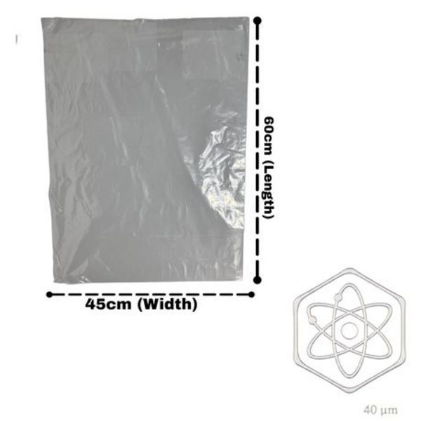 40 Mic Plastic Bags - 45cm × 60cm Food Grade- 250 Pack - Image 3