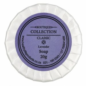 Boutique Soap Bars for Hotels, BnB, Lodges - Lavender Scent - 20g