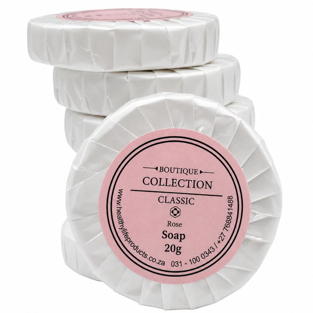 Boutique Soap for Hotels, BnB, Lodges - Rose Fragrance (20g) - Image 3