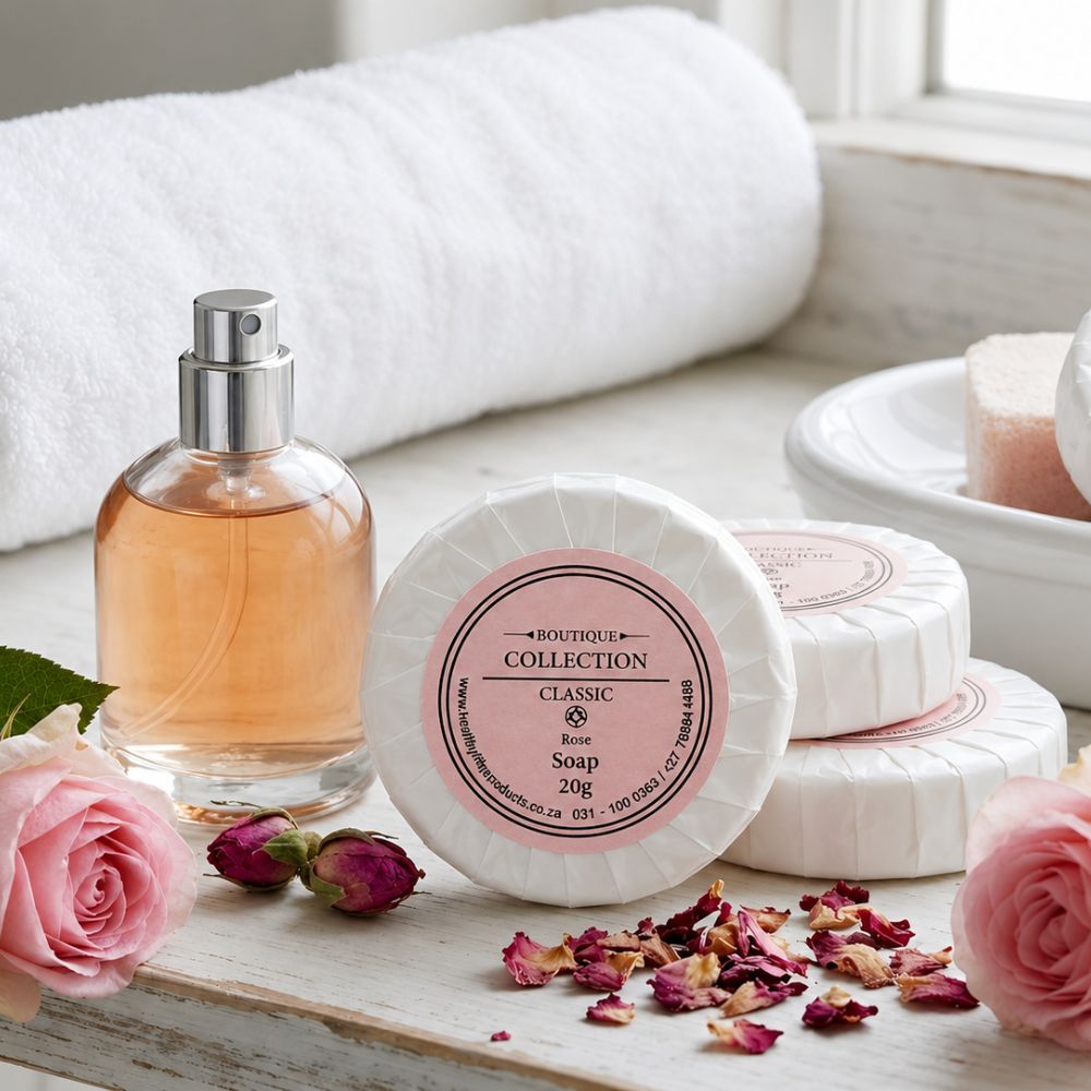 Boutique Soap for Hotels, BnB, Lodges - Rose Fragrance (20g) - Image 4