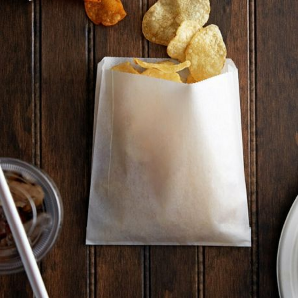 Grease Proof Chips Bag - 15cm x 12cm - Pack of 50 - Image 3