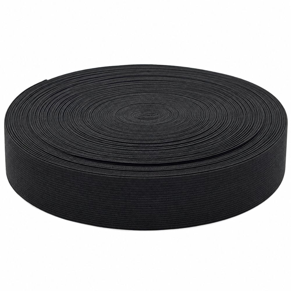 Black Elastic Roll 25mm x 50m - Durable and Flexible - Image 4