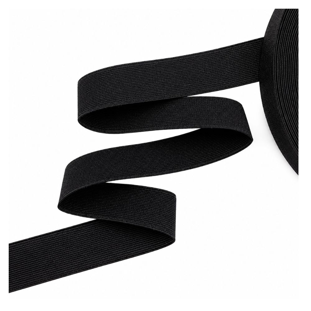 Black Elastic Roll 25mm x 50m - Durable and Flexible - Image 8