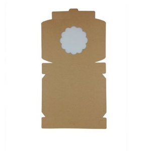 Kraft Small Quiche Boxes with PLA Window - 12cm - 50 Pack