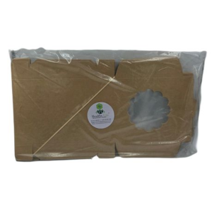 Kraft Small Quiche Boxes with PLA Window - 12cm - 100 Pack