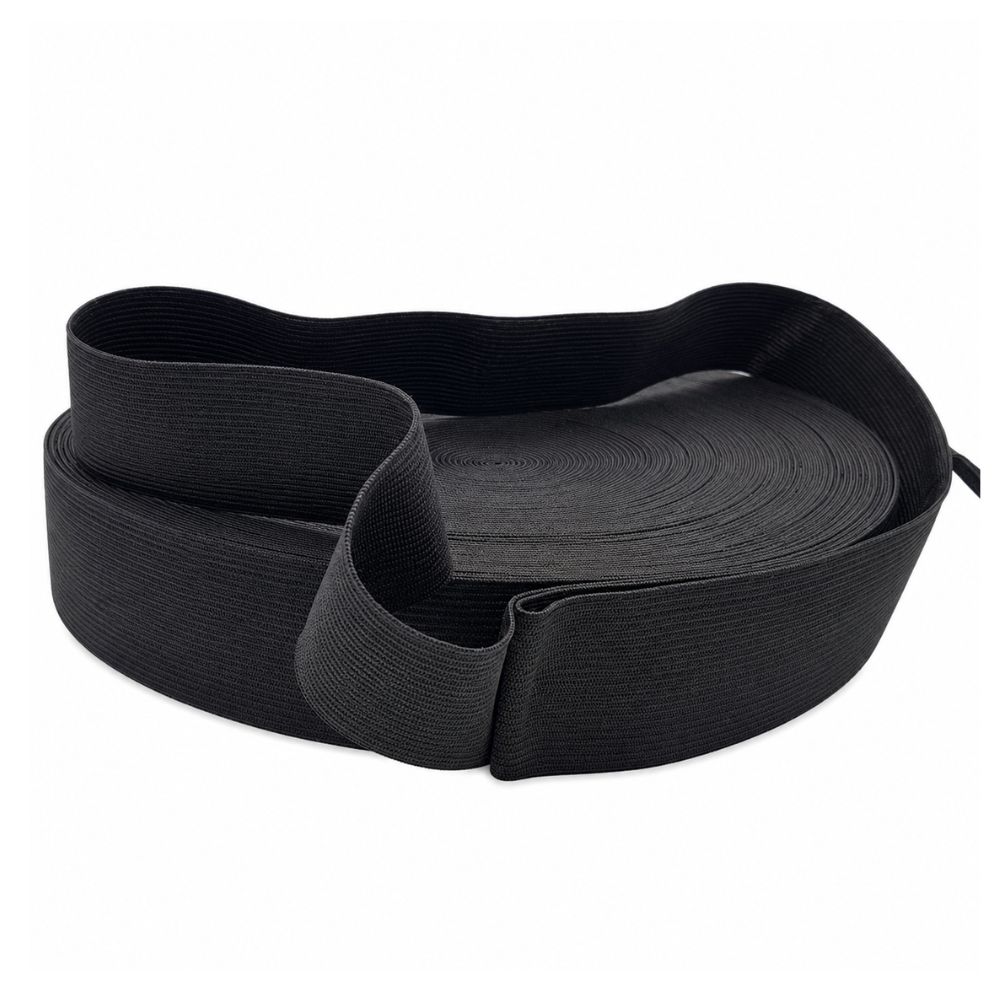 Black Elastic Roll 38mm x 50m - Durable and Flexible - Image 5