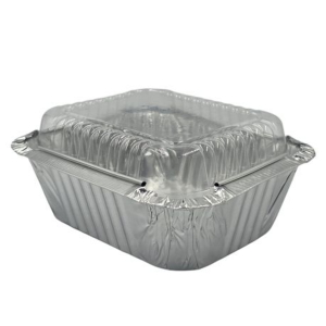 Foil Container with Clear Lid - 350ml Disposable Takeaway Combo (25 Pack)