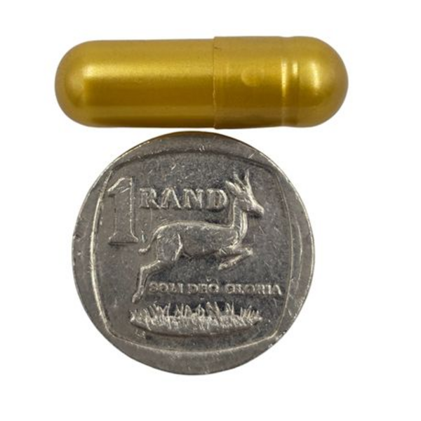 Healthy Life- Gold Empty GELATIN Capsules Size 0- 1000 Pack - Image 3