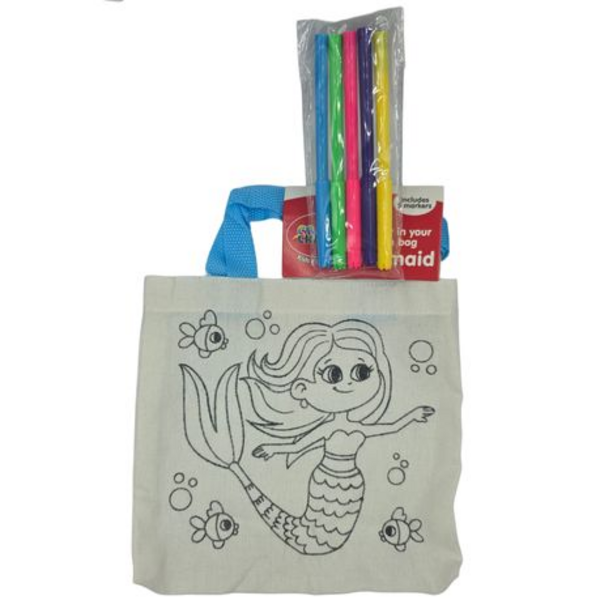 Kids Color-in Craft Bag - Mermaid - Image 3