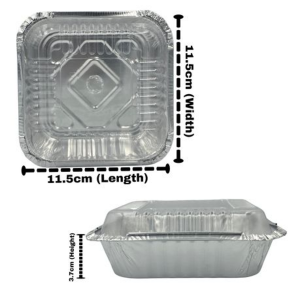 Foil Container with Clear Lid - 500ml Disposable Takeaway Combo (100 Pack)