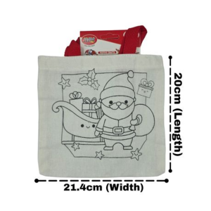 Kids Color-in Craft Bag - Santa