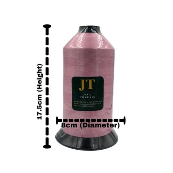 Filament Sewing Thread-500g Spool, 8300m-Shade 427 Roseleaf Pink JT Thread - Image 2