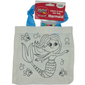 Kids Color-in Craft Bag - Mermaid