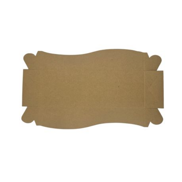 Kraft Croissant Trays - Eco-Friendly Packaging - 25 Pack
