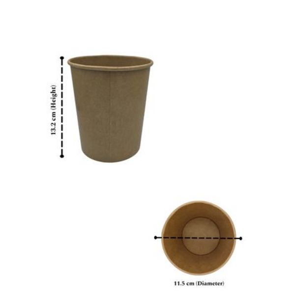 Rustic Kraft 1000ml Ice Cream Tub - Eco-Friendly Packaging - 50 Pack - Image 4