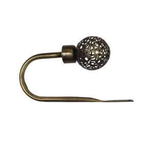 Curtain Holdback Bronze - 2-Pack - Decorative Curtain Tie Backs