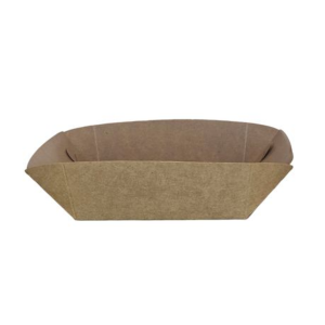 Kraft Food Trays 12cm - Eco-Friendly Packaging - 50 Pack