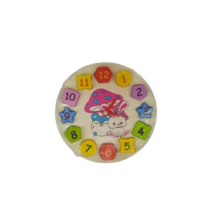 Wooden Educational Digital Geometry Puzzle Clock