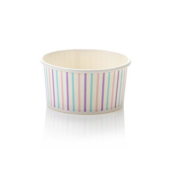 Multi-Colour Striped Ice Cream Tub 250ml - Pack Of 50 - Image 5
