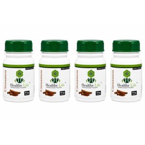 Healthy Life Cinnamon 500mg- 60 Caps|Blood Sugar & Wellness Support- 3-Pack