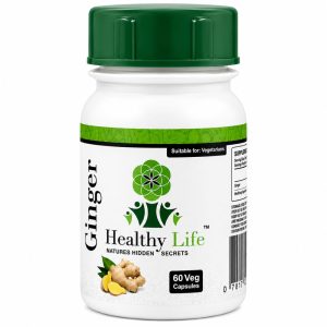 Healthy Life Ginger Extract 500mg 60 Capsules - Digestive & Immune Support