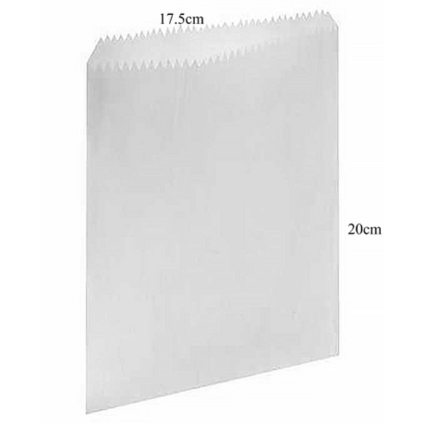 Grease Proof Sandwich/ Chips Bag- 17.5cm x 20cm -Pack of 50 - Image 4