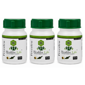 Healthy Life Feverfew Extract 500mg - 60 Caps -Migraine Relief - 3-Pack