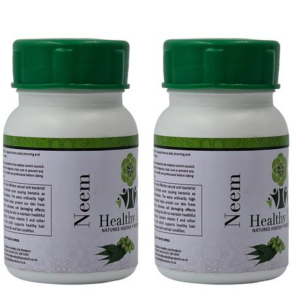 Neem Leaf 500mg 60 Capsules-Immune, Skin, Digestive Wellness Support-2-Pack