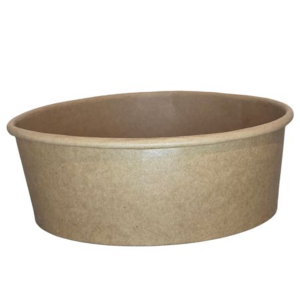 Kraft Salad Bowls 590ml - LDPE Lined Takeaway Containers - 45 Pack