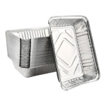 Foil Roasting Pan with Foil Lid- Pack of 10