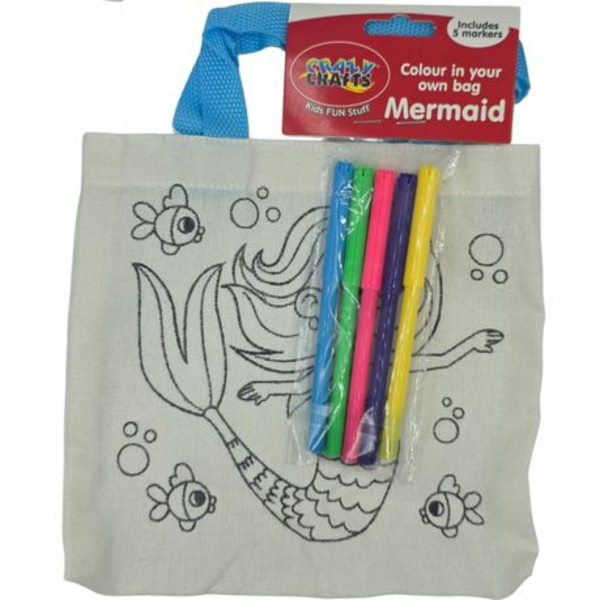 Kids Color-in Craft Bag - Mermaid - Image 4