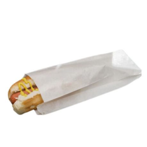 Greaseproof Paper Hot Dog Bags -29cm x 10cm- Pack of 100