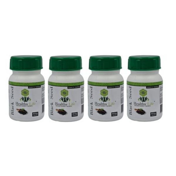 Healthy Life Black Seed Capsules 500mg - 60's x 4