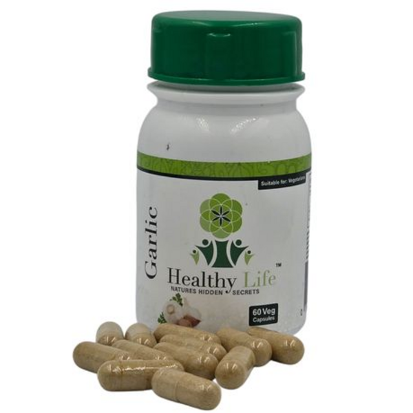 Healthy Life Odourless Garlic 500mg 60 Capsules-Heart Health Support-4-Pack - Image 7