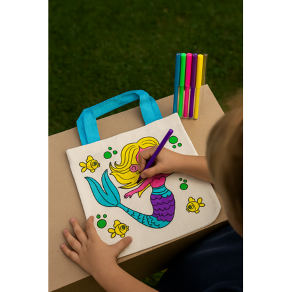 Kids Color-in Craft Bag - Mermaid - Image 5