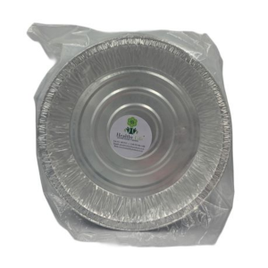 Large Foil Pie & Tart Trays 22.3cm - Disposable Aluminum (Pack of 100)