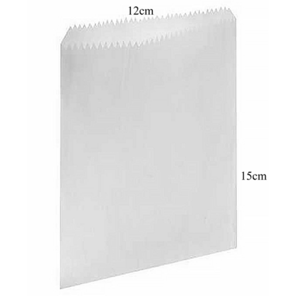 Grease Proof Chips Bag - 15cm x 12cm - Pack of 50 - Image 6