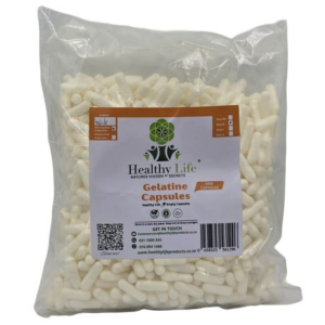 Healthy Life - White Empty GELATINE Capsules Size 0 - 1000 in a Pack