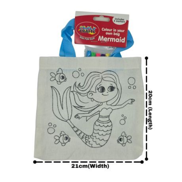 Kids Color-in Craft Bag - Mermaid - Image 2