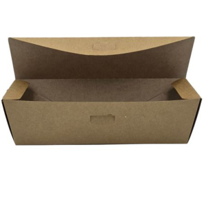 Kraft Hotdog Boxes - Ideal for Street Food & Events - 25 Pack