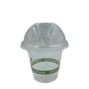 Healthy Life- Clear Compostable PLA Cup with Lid - 250ml - Pack of 50