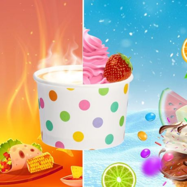 Multi-Color Polka Dot Ice Cream Tub 150ml - Pack of 50 - Image 2